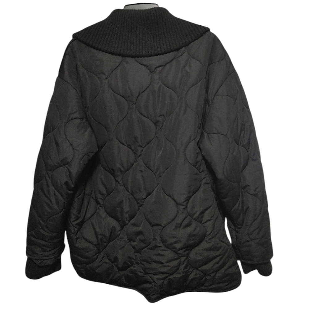Lucky Brand Black Gorpcore Puffer Jacket Coat Women's Size Large - Picture 4 of 10